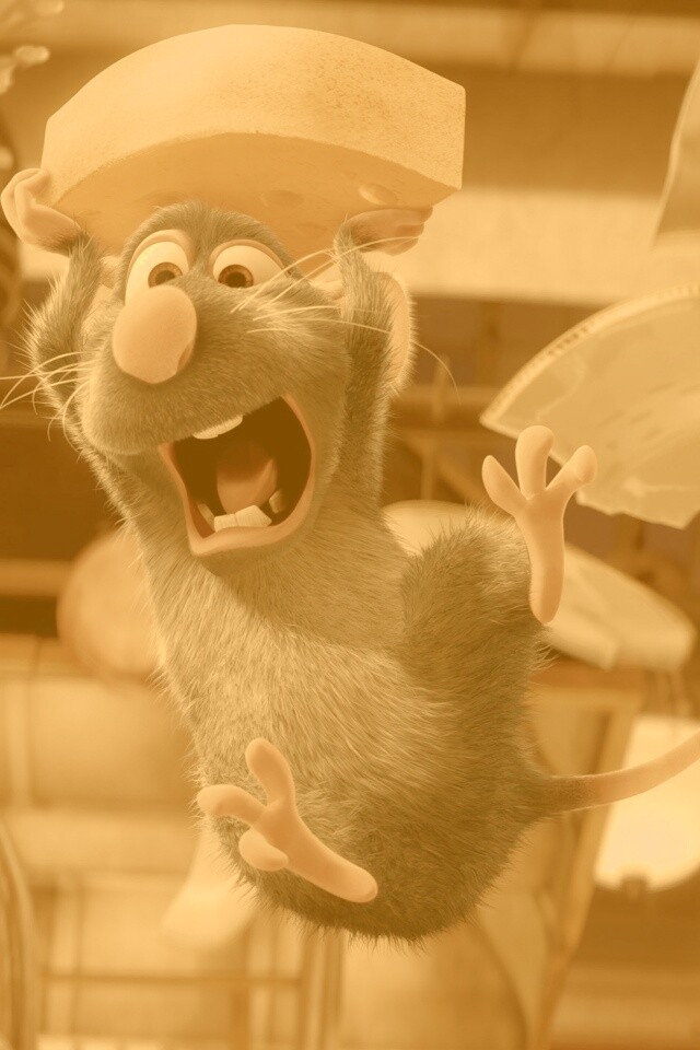 Крыса с сыром из Рататуя обои