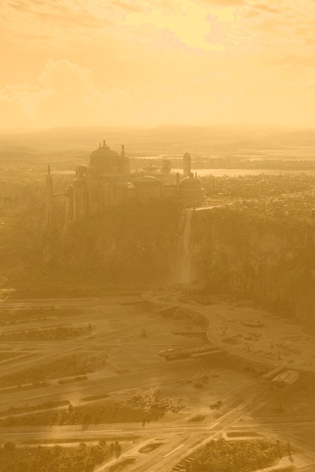 Космопорт в джунглях обои