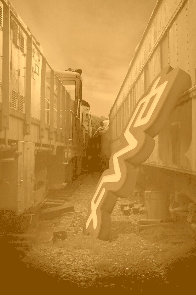 Упавшая вывеска обои