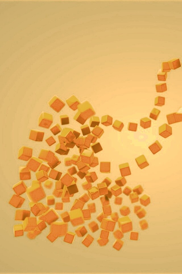 Сердце из кубиков обои