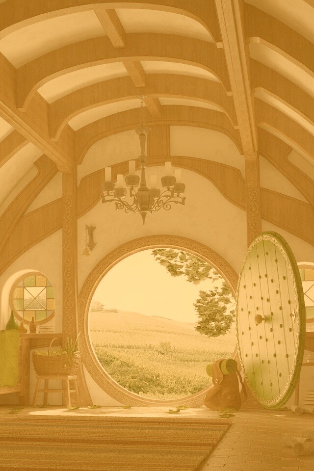 Дом хоббитов обои