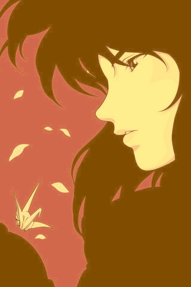 Девушка делает оригами обои