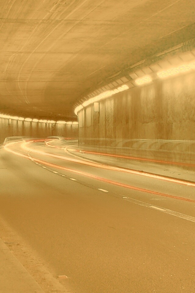 Огни в тоннеле обои