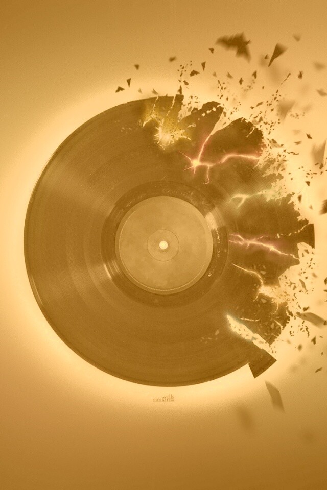 Разрывающийся винил обои