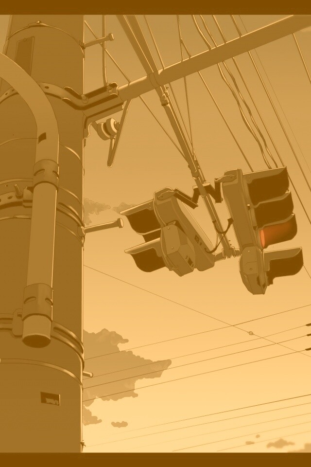 Красный свет обои