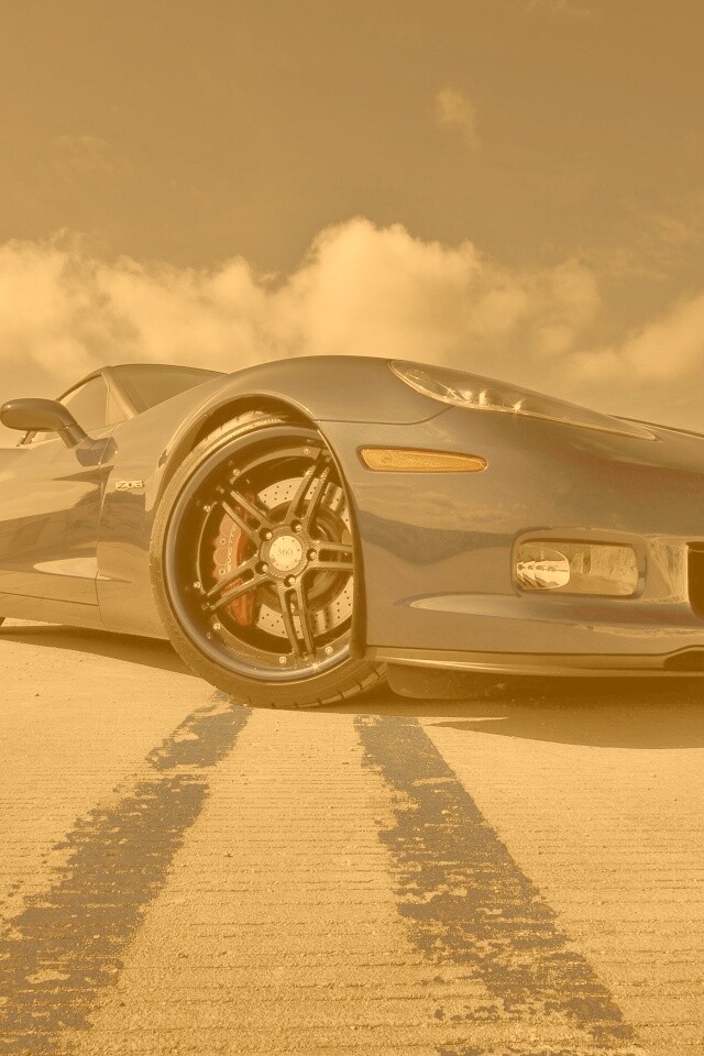 Синий спорткар обои