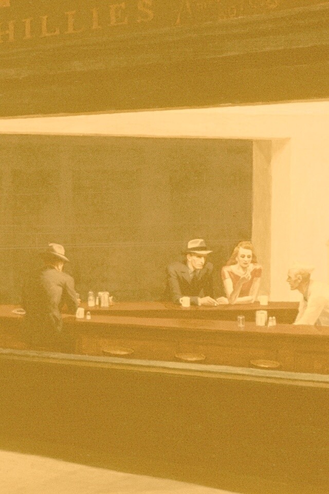 Ночное кафе обои