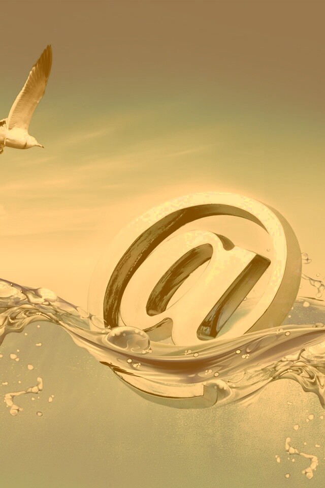 Собака тонет обои