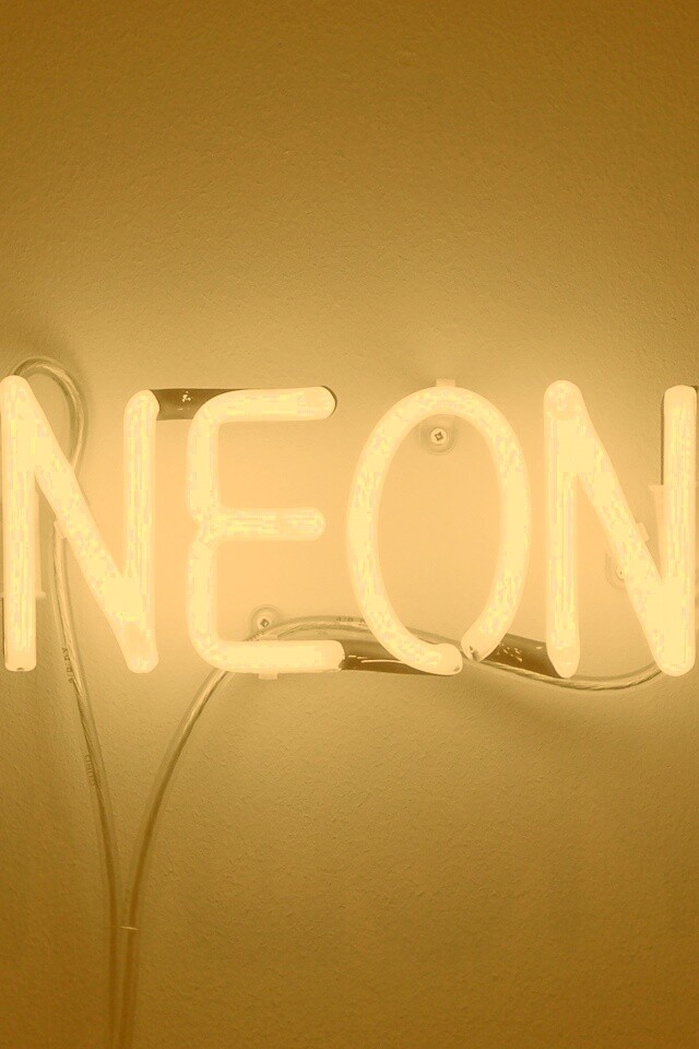 Неоновая надпись обои