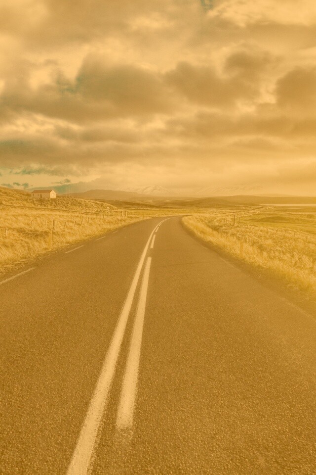 Пустая дорога обои