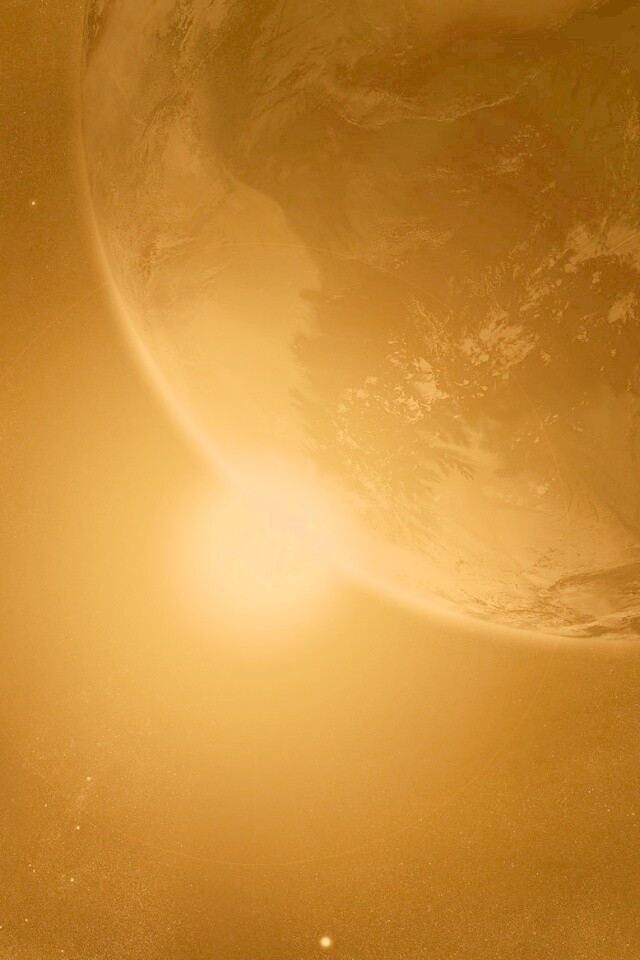 Солнце выглядывает из-за планеты обои