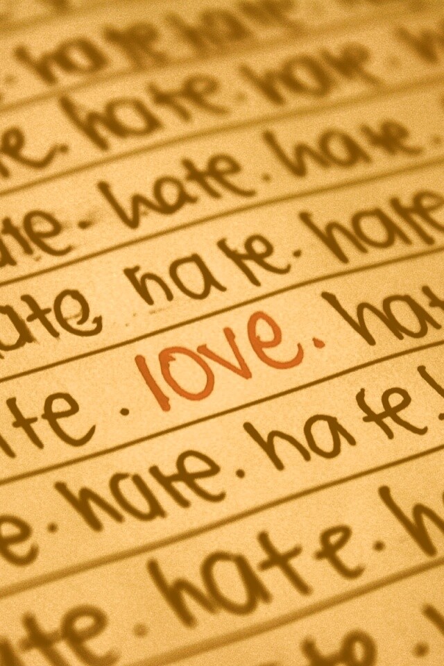 Любовь среди ненависти обои