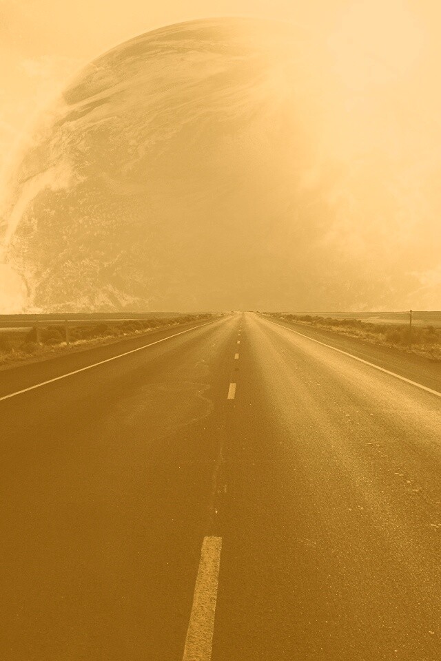 Дорога в луну обои