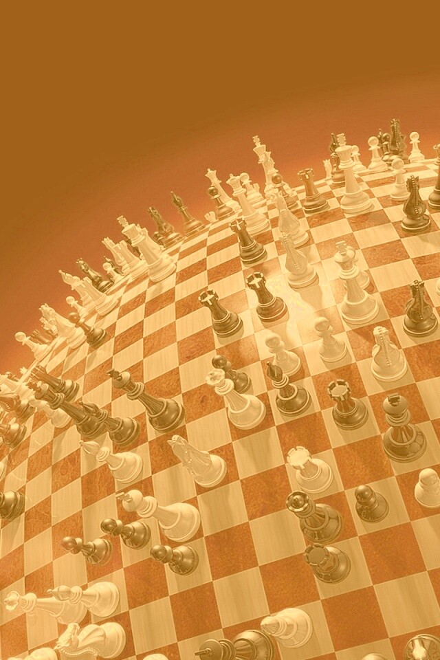 Сферическое шахматное поле обои