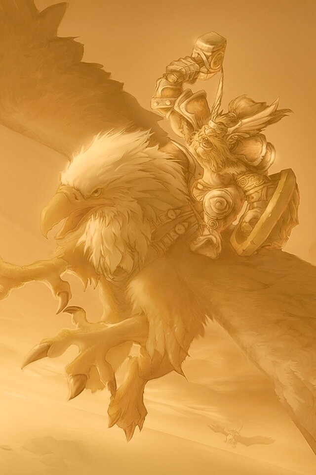 Грифоний всадник обои