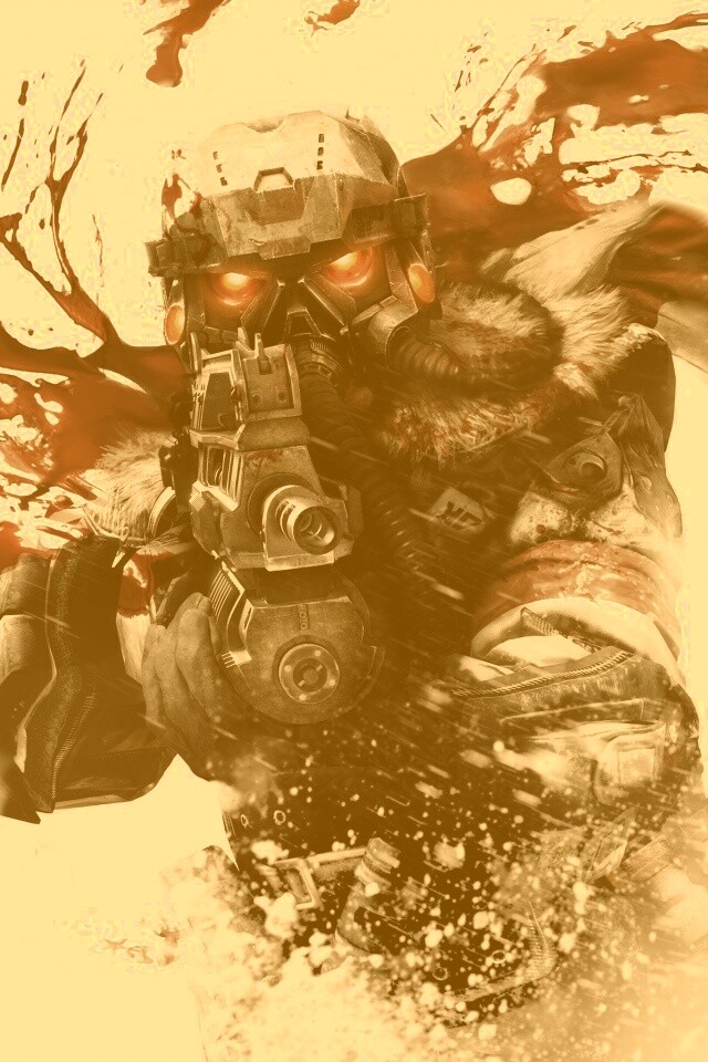 Боец в зимней форме обои