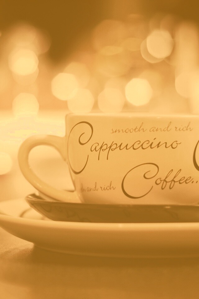 Чашечка капучино обои