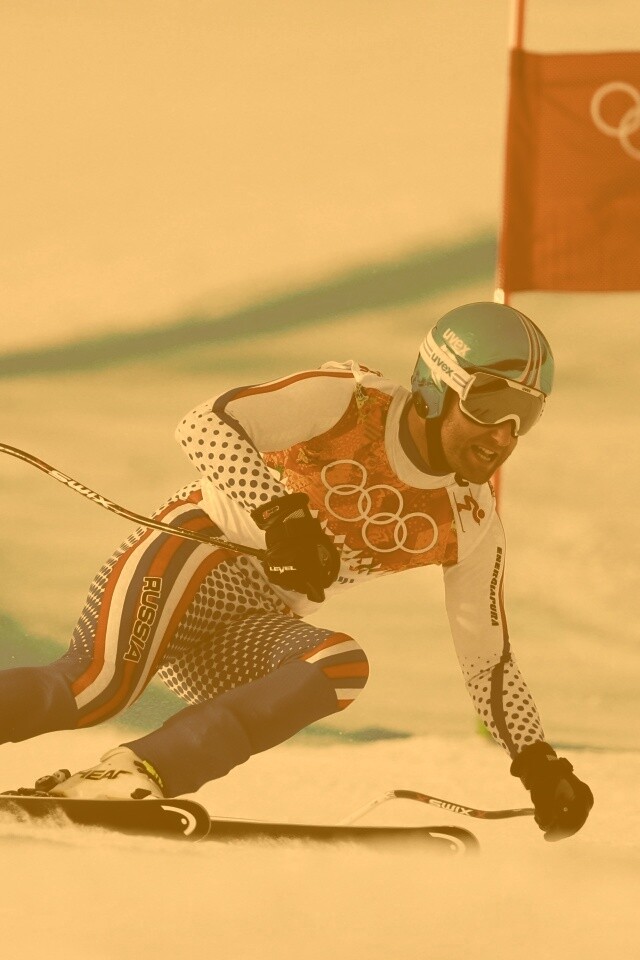 Лыжник на олимпиаде обои