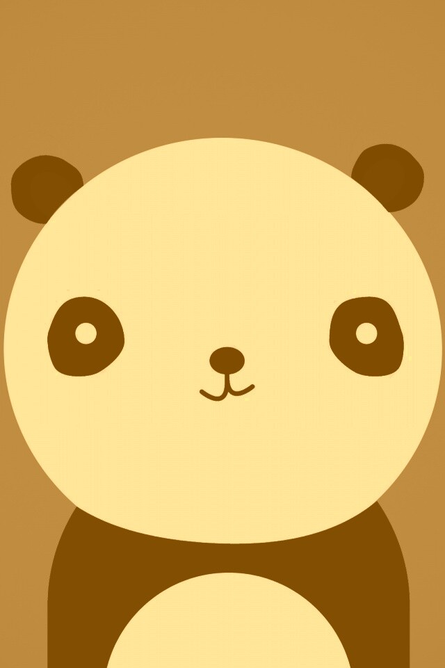 Минималистичная панда обои