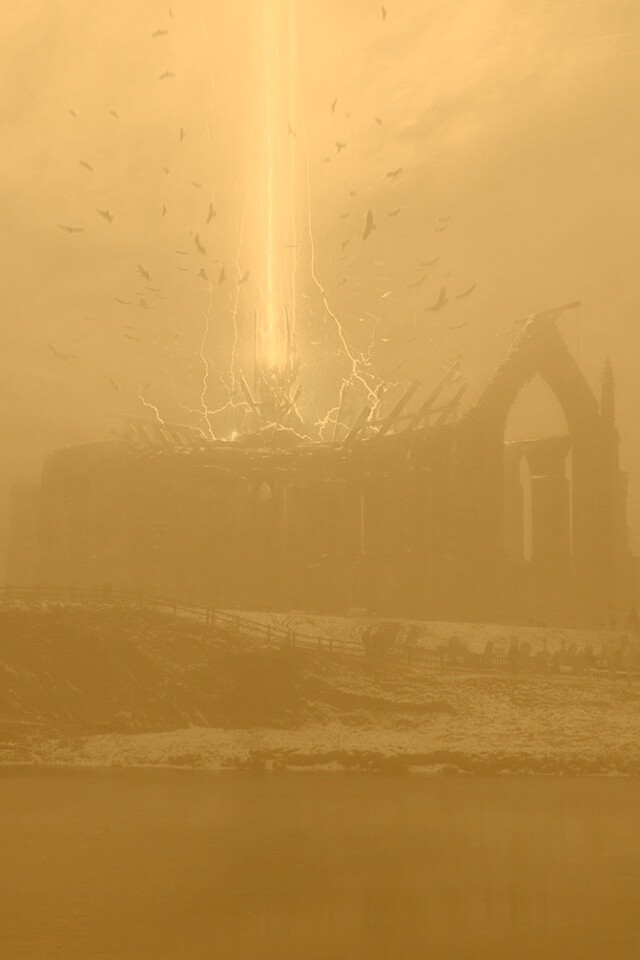 Заброшенный собор обои