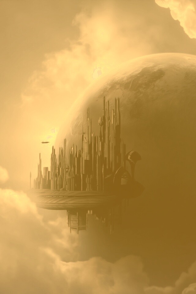 Небесный город обои