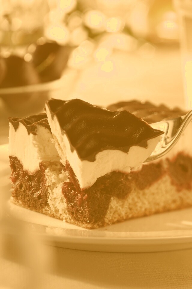 Вишневое пирожное обои