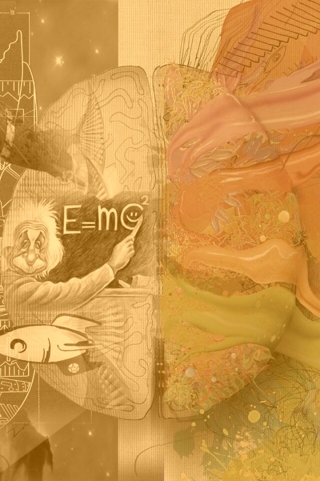 Логика против креатива обои