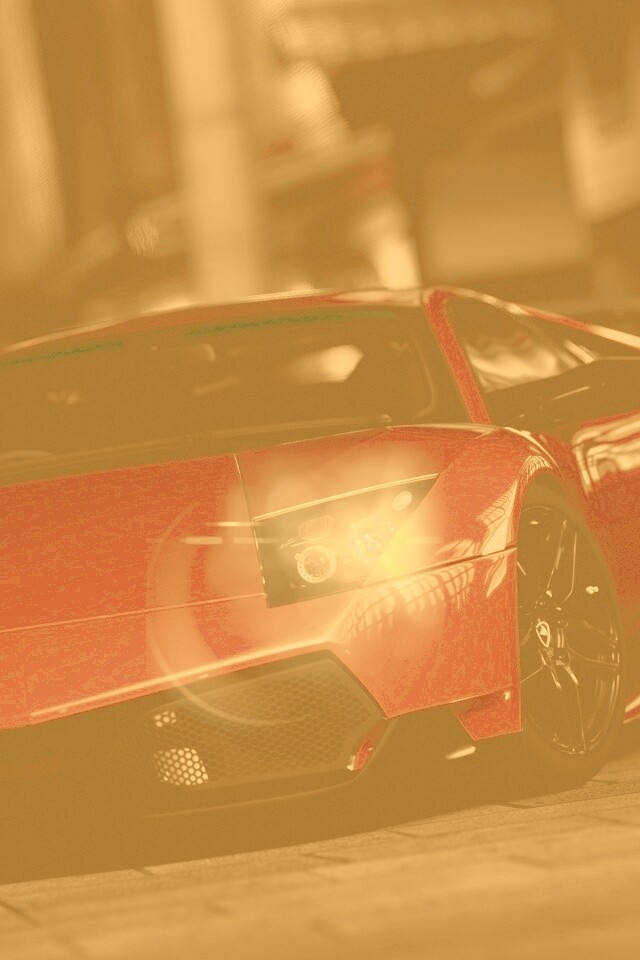 Красная ламборджини мурселаго обои