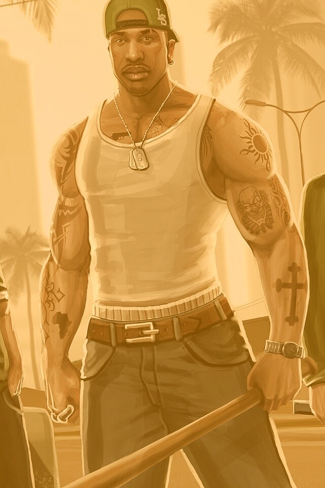 Герои с Грув стрит обои