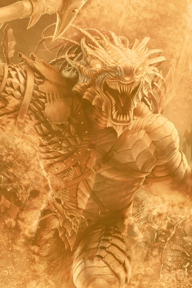 Dragonborn Barbarian обои