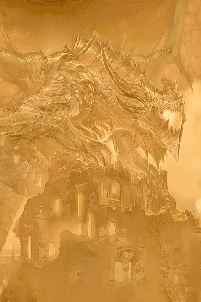 Огромный дракон обои