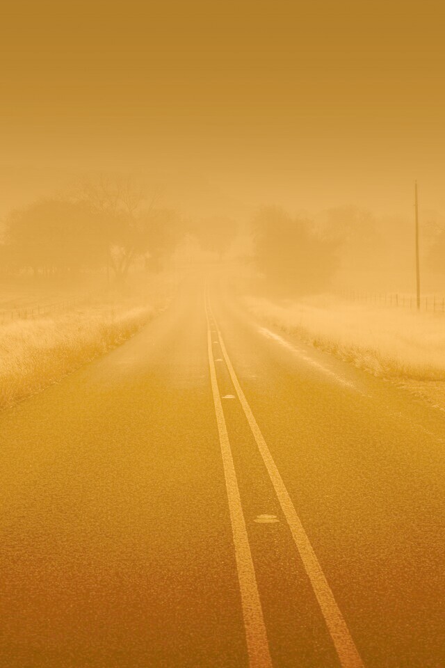 Туманная дорога обои