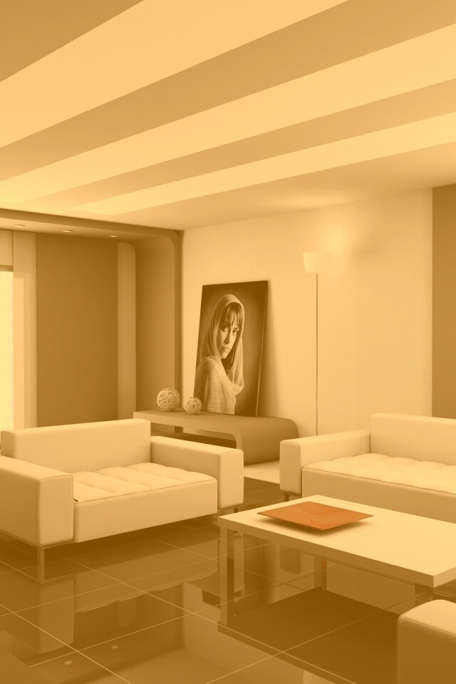 Белая гостинная обои