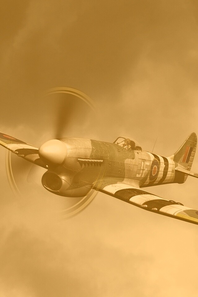 Истребитель времён Второй Мировой Войны обои