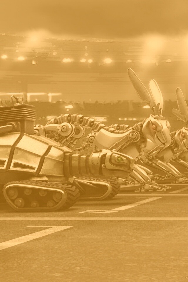 Роботы на старте обои