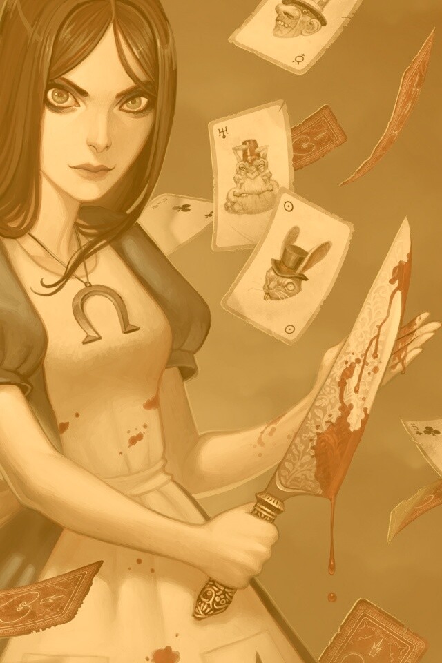 Алиса в стране чудес обои