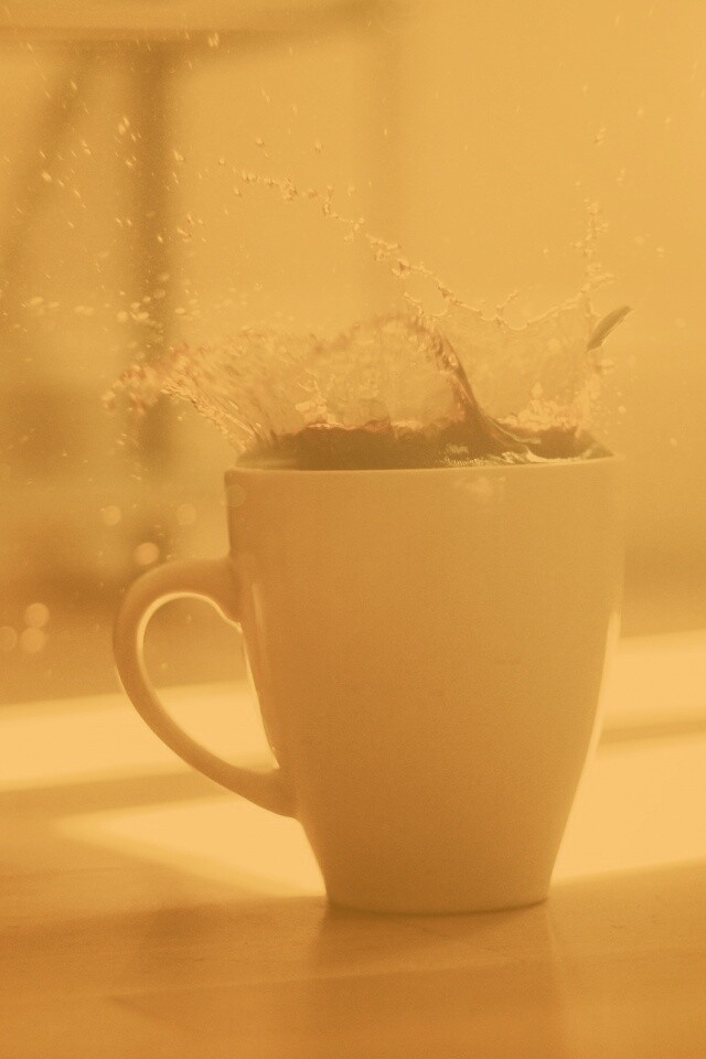 Кофейный всплеск обои