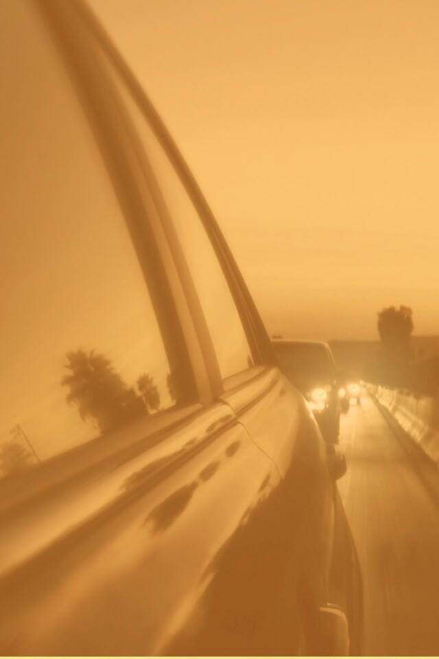 Вечерняя поездка обои