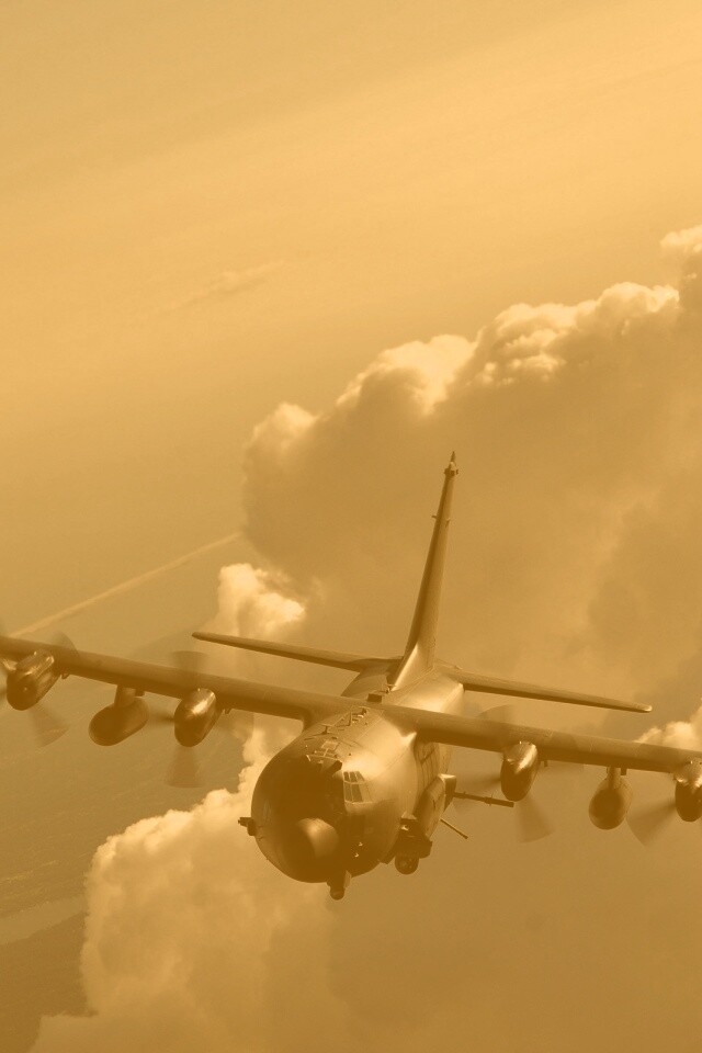 Самолет АС-130 обои