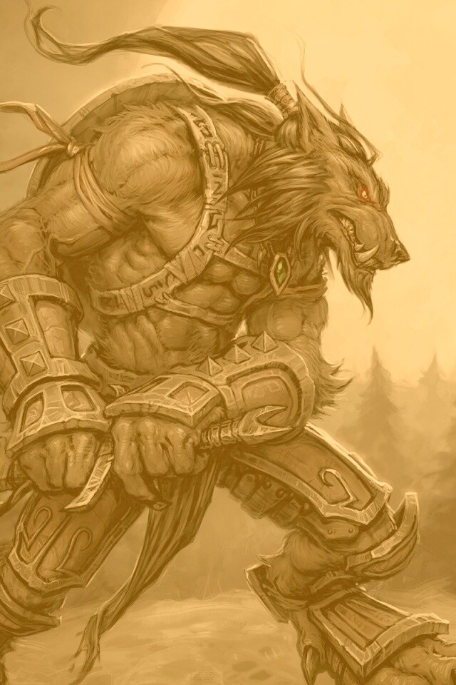 Волк оборотень обои