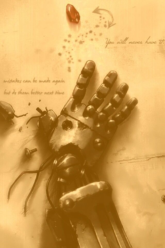 Автопротез из анимэ Стальной Алхимик обои