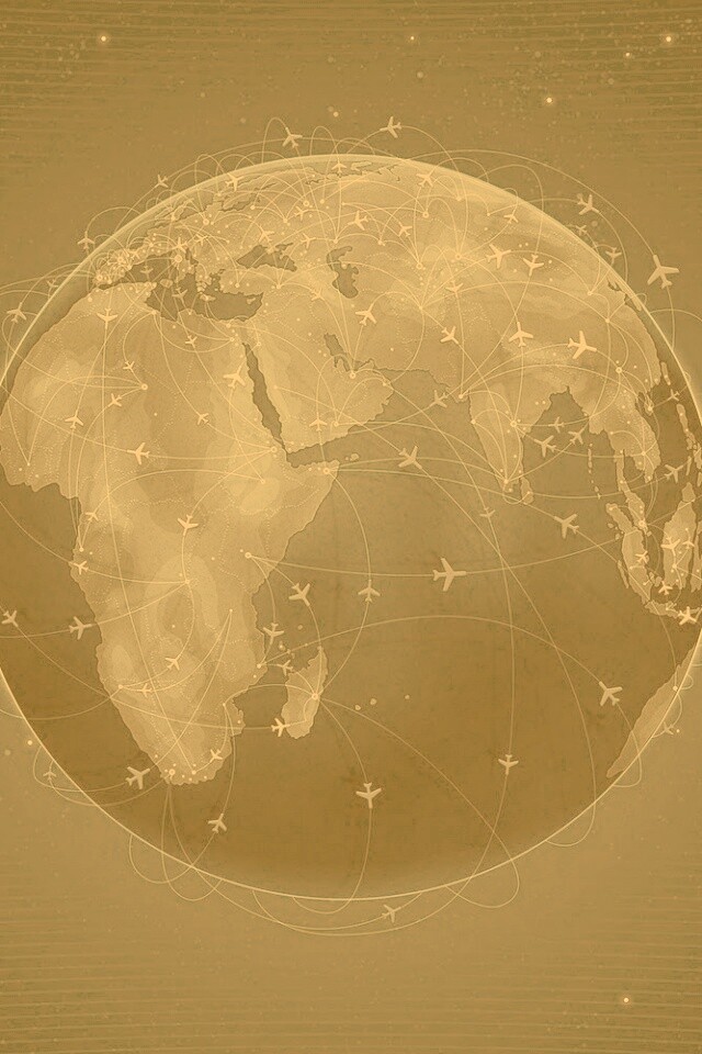 Маршруты самолетов обои