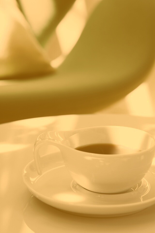 Чашка утреннего кофе обои