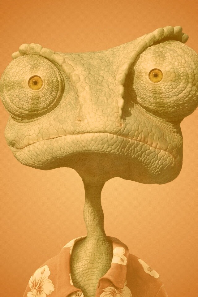 Ранго на красном фоне обои