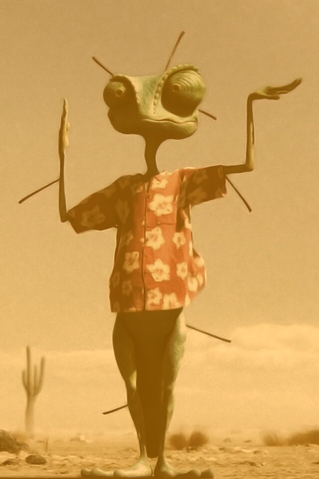 Ранго и кактус обои