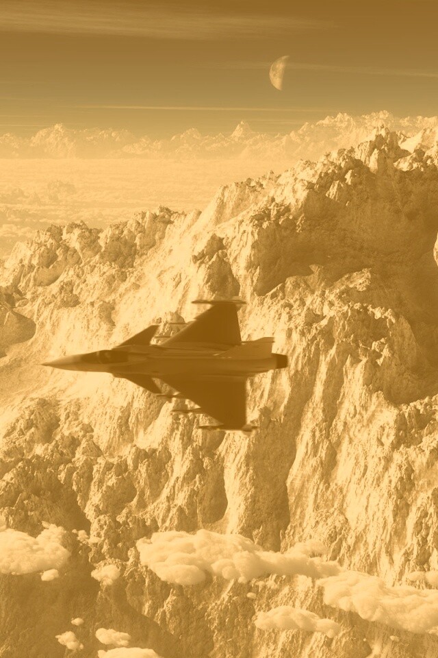 Самолёты в горах обои