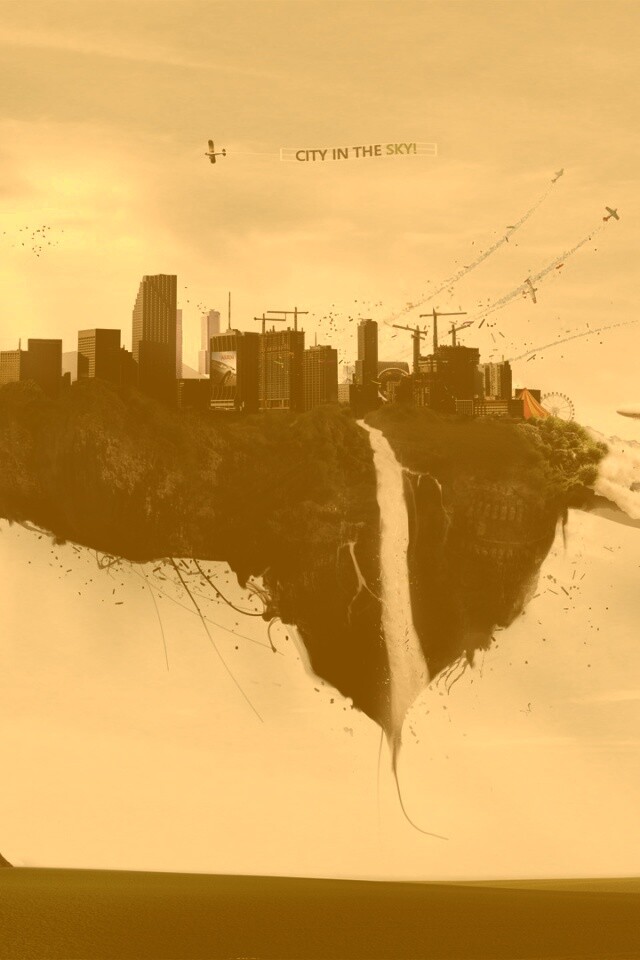 Небесный город обои