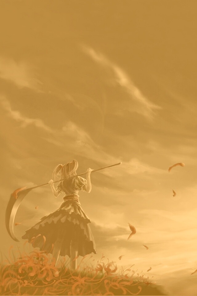 Девушка с косой обои