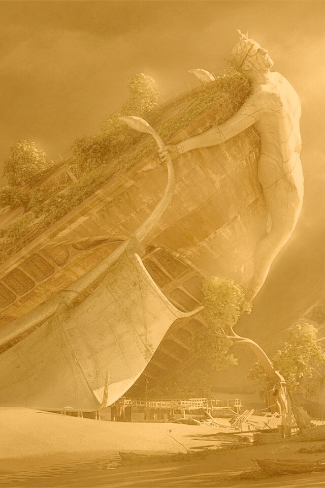 Древнее воздушное судно обои