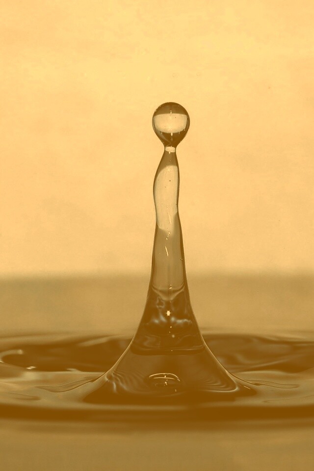 Падение капли обои